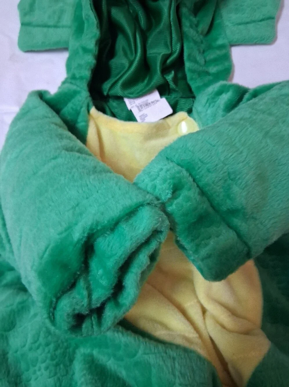 Target Green and Yellow Triceratops Toddler Costume Size 0-6 Months Preowned